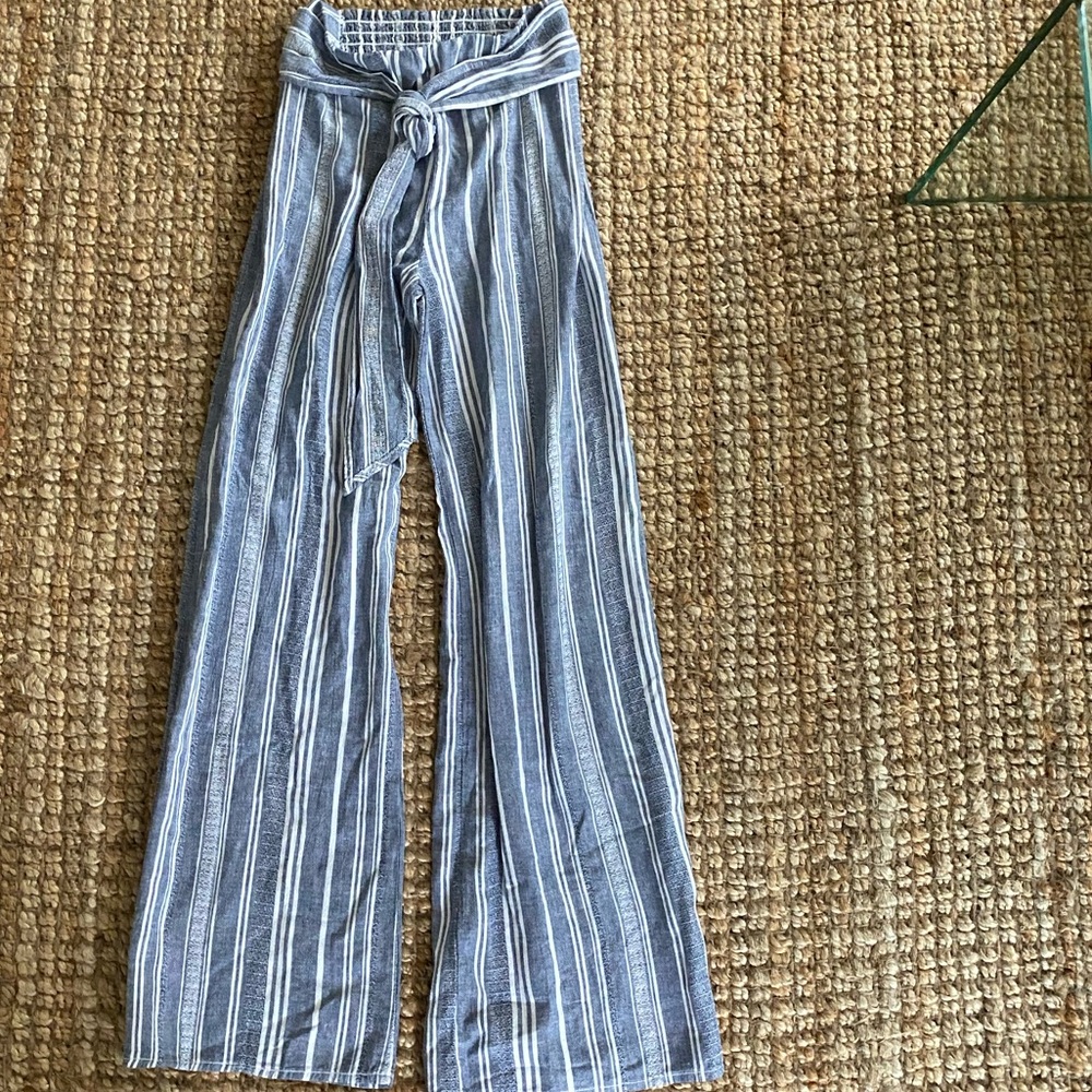 Wide Leg Linen Pants